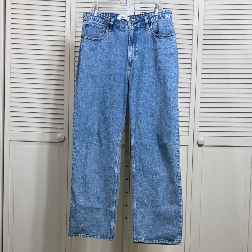 Abercrombie & Fitch Blue Straight Leg Jeans